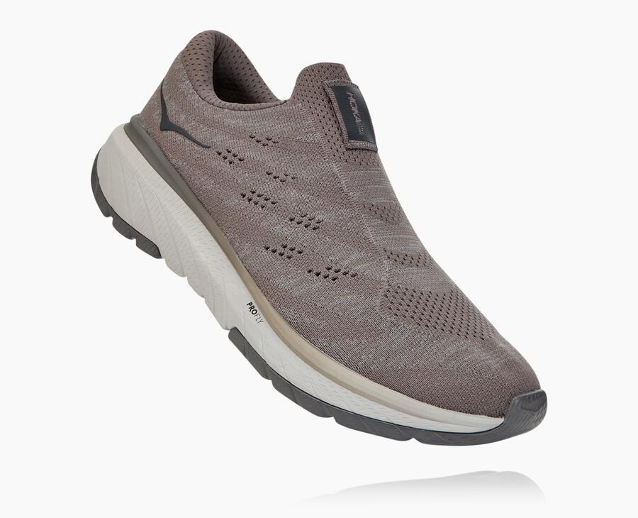 Hoka One One Running Shoes Mens Grey - Cavu 3 Slip - 13084UKSI